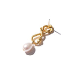 Loosed knot earrings (gold)