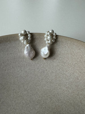 INES Keshi pearls earrings (MM967WH)
