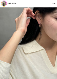 Clean drop earrings (silver)