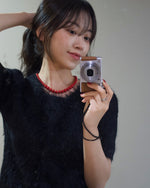 SCARLET pearl necklace (AL739RD)
