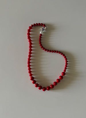 SCARLET pearl necklace (AL739RD)
