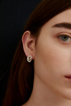 Tangled earrings (silver)