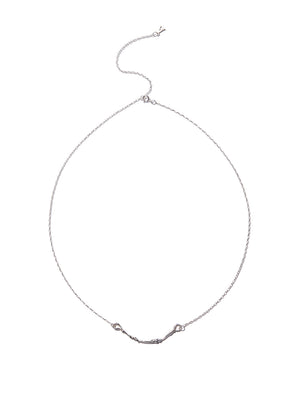 Loosed knot necklace (silver)