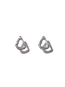 Textured earrings (silver)