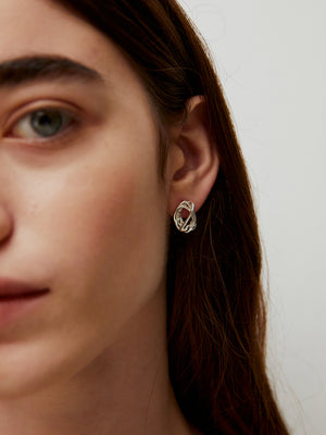 Tangled earrings (silver)